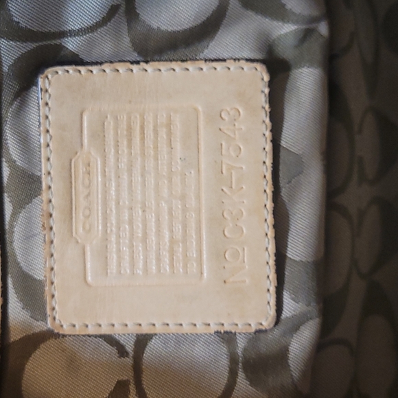 Coach Denim Leather Colorblock Purse - Picture 6 of 9